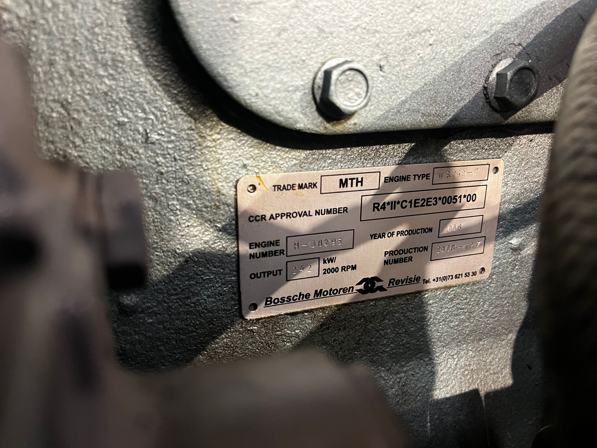 DAF WS 242-2 Kopschroef motor